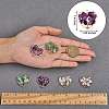 6Pcs 3 Styles Natural Gemstone Pendants FIND-SZ0002-70-2