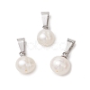 Natural Cultured Freshwater Pearl Potato Charms PALLOY-JF04890-02-1
