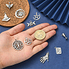 100Pcs 10 Styles Witch Hat & Fertility & Goblets Goddess Tibetan Style Alloy Pendants TIBEP-CJ0002-86-4