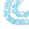 Dyed Crackle Imitation Jade Glass Beads Strands EGLA-Q131-02B-04-3