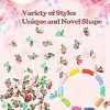 50Pcs 5 Colors Glass Charms FIND-CJ0001-15-3