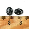 Synthetic Snowflake Obsidian Cabochons G-A094-01B-35-3