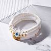 Chunky Tube Beads Bracelets Set BJEW-JB07224-2