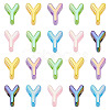 20Pcs UV Plating Opaque Acrylic European Beads OACR-TADJ0001-16Y-2