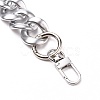 Spray Painted CCB Plastic Curb Chains Bag Handles AJEW-BA00052-5