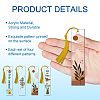 4Pcs Acrylic Bookmarks AJEW-GL0001-73A-4