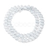 Transparent Electroplate Glass Beads Strands EGLA-F158-PL03-A-2