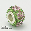 Resin Rhinestone European Beads GPDL-C004-S-3