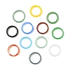 Glass Imitation Agate Finger Rings for Women RJEW-A055-01-1