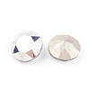Pointed Back & Back Plated Glass Rhinestone Cabochons RGLA-J012-8mm-001CA-2