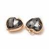 Faceted Glass Rhinestone Pendants GLAA-I051-B07-3