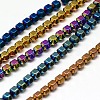 Electroplate Non-magnetic Synthetic Hematite Beads Strands G-I095-M-1