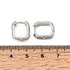 Brass Micro Pave Cubic Zirconia Hoop Earrings KK-CBA5585-09P-5