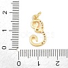 Brass Micro Pave Clear Cubic Zirconia Pendants CU-CBA7939-01E-G-3