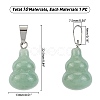 10Pcs 10 Style Gemstone Pendants G-PH0001-37-2