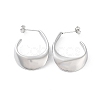 Non-Tarnish 304 Stainless Steel Twist Teardrop Stud Earrings EJEW-D095-05P-1