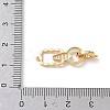 925 Sterling Silver Micro Pave Clear Cubic Zirconia Fold Over Clasps SE-CBAF1B0-02G-2