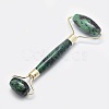 Natural Ruby in Zoisite Brass Face Massager MRMJ-G008-03G-2
