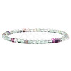 4mm Round Natural Fluorite Beads Bracelet for Men KG3069-29-1
