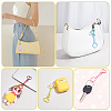 45Pcs 9 Colors Heart Alloy Baking Paint Swivel Clasps and Iron Rings KEYC-GA00015-5