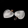 Natural Quartz Crystal Pendants G-G287-01G-11-2