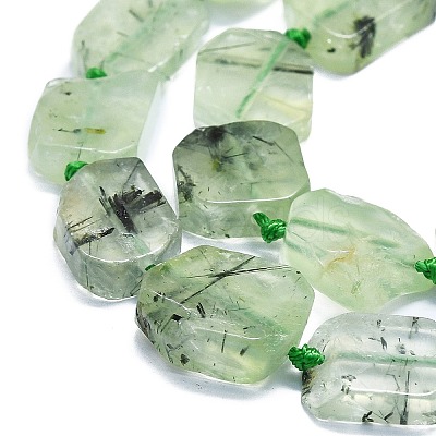 Natural Prehnite Beads Strands G-K245-J13-01-1