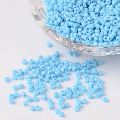 12/0 Opaque Colours Round Glass Seed Beads X-SEED-A010-2mm-43-1