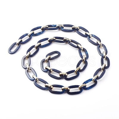 Handmade Acrylic Cable Chains AJEW-JB00947-05-1