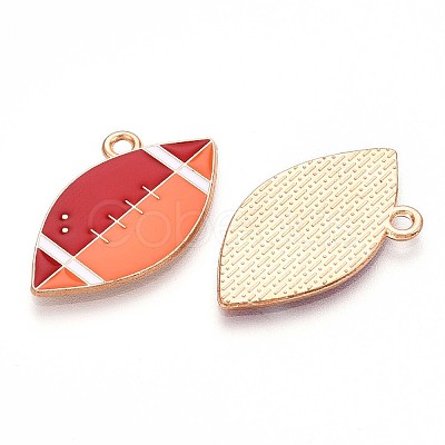 Alloy Enamel Pendants ENAM-T022-17-1