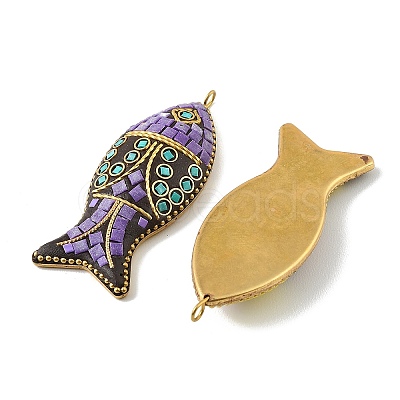 Handmade Polymer Clay Indonesia Big Pendants PY-CBAAA14-01C-1