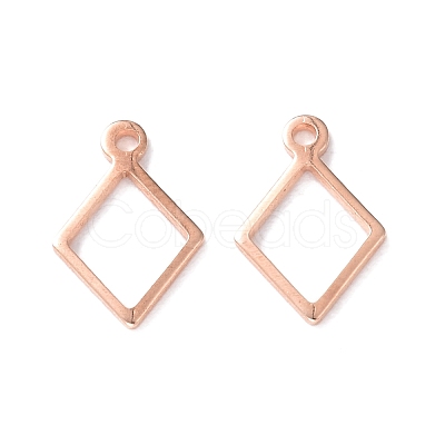 304 Stainless Steel Charms STAS-P227-24RG-1