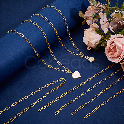 11.25M Brass Paperclip Chains CHC-BC0001-27G-1