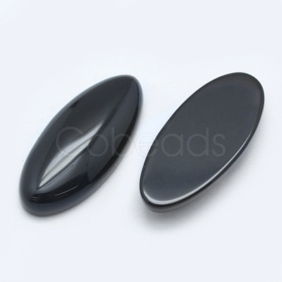 Natural Obsidian Cabochons G-E491-I-02-1