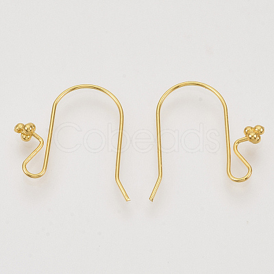 Brass Earring Hooks KK-N216-29-1