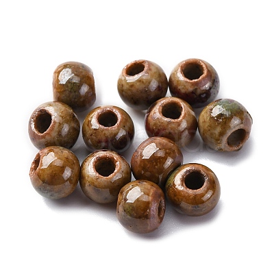 Bright Glazed Porcelain Beads PORC-D300-A22-1