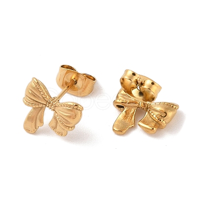 304 Stainless Steel Stud Earrings EJEW-S227-30G-07-1