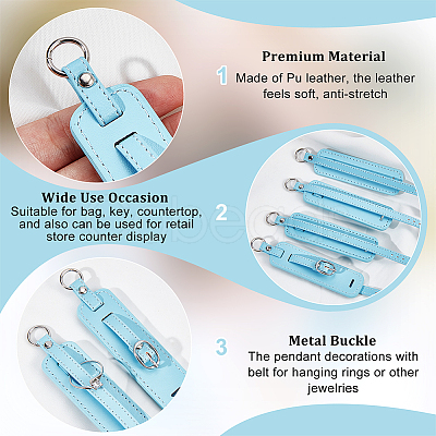 PU Leather Pendant Decorations AJEW-WH0270-193B-1