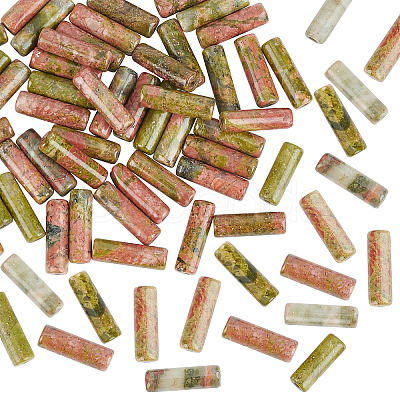 Natural Unakite Beads Strands G-OC0001-61-1