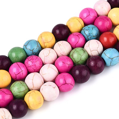 Synthetic Turquoise Beads Strands G-N352-04B-1
