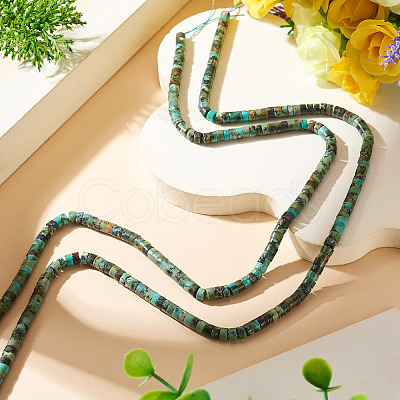 2 Strands Natural African Turquoise(Jasper) Beads Strands G-TA0003-41-1