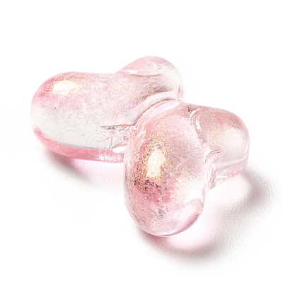 Transparent Baking Paint Glass Beads GLAA-F115-01D-1