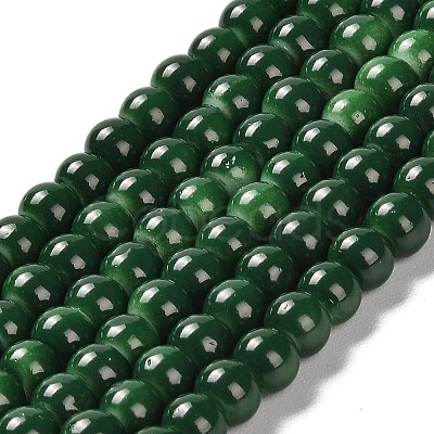 Painted Glass Bead Strands DGLA-S071-6mm-19-1