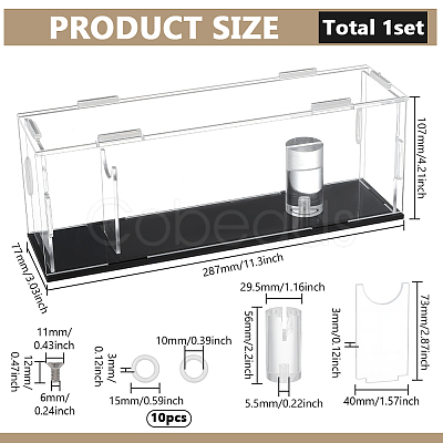 Acrylic Cutter Display Box ODIS-WH0038-200-1