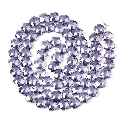 Electroplate Glass Beads Strands EGLA-S176-09B-1