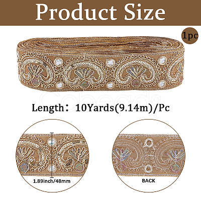 Ethnic Style Polyester Ribbon for Sewing Decoration OCOR-WH20007-26C-1