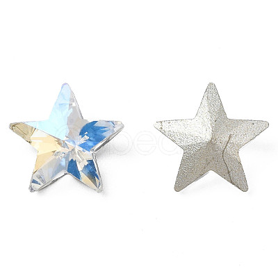 Glass Rhinestone Cabochons MRMJ-N029-04A-15-1