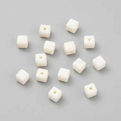 Opaque Acrylic Beads MACR-WH20001-13K-1