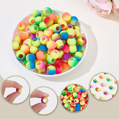 150Pcs Resin Hair Coil Cuffs OHAR-SP0001-19-1