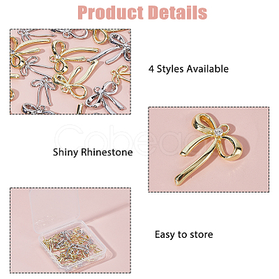 32Pcs 4 Styles Alloy Pendants FIND-HS0001-93-1