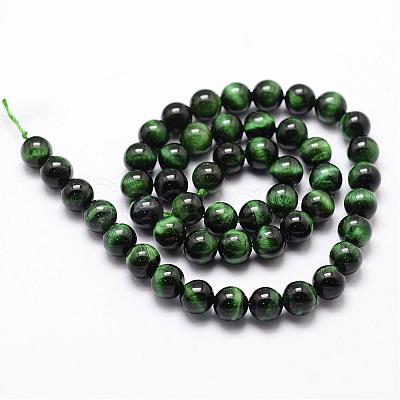 Natural Tiger Eye Bead Strands G-D840-54-6mm-01-1